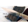 Coltello da scanno corrina in stile antico sardo, lama 10,5 cm, corno di montone