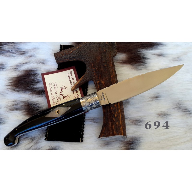 Set 4 coltelli manico legno corno Flamant