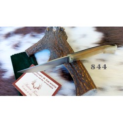 Coltello da scanno corrina in stile antico sardo, lama 9 cm, manico corno di montone